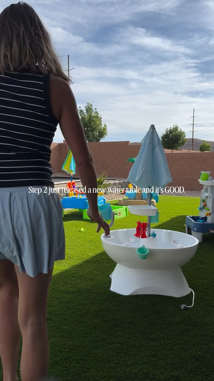 NEW RELEASE from Step2 and we are so excited to share about it. This new water take has umbrella misters, all the accessories you know and love, and an extra deep water basin for added play value.💦

We love sharing the newest toy releases and love sharing them with YOU!#toytestingsisters @thestep2company