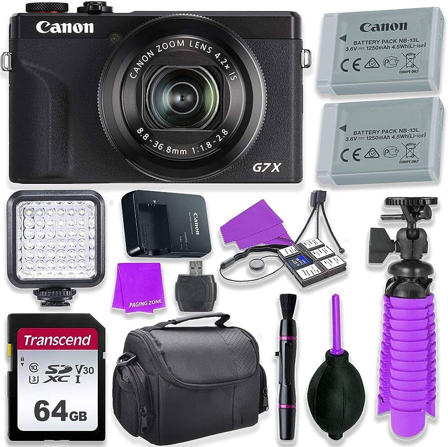 Canon PowerShot G7 X Mark III Camera w/ 1 Inch Sensor & 4k Video - Wi-Fi & Bluetooth Enabled (Bla... | Amazon (US)