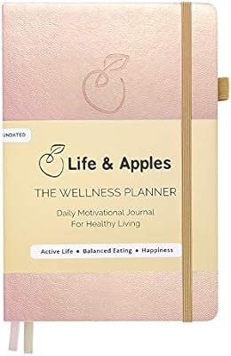 Life & Apples Wellness Planner - Food Journal and Fitness Diary with Daily Gratitude and Meal Pla... | Amazon (US)