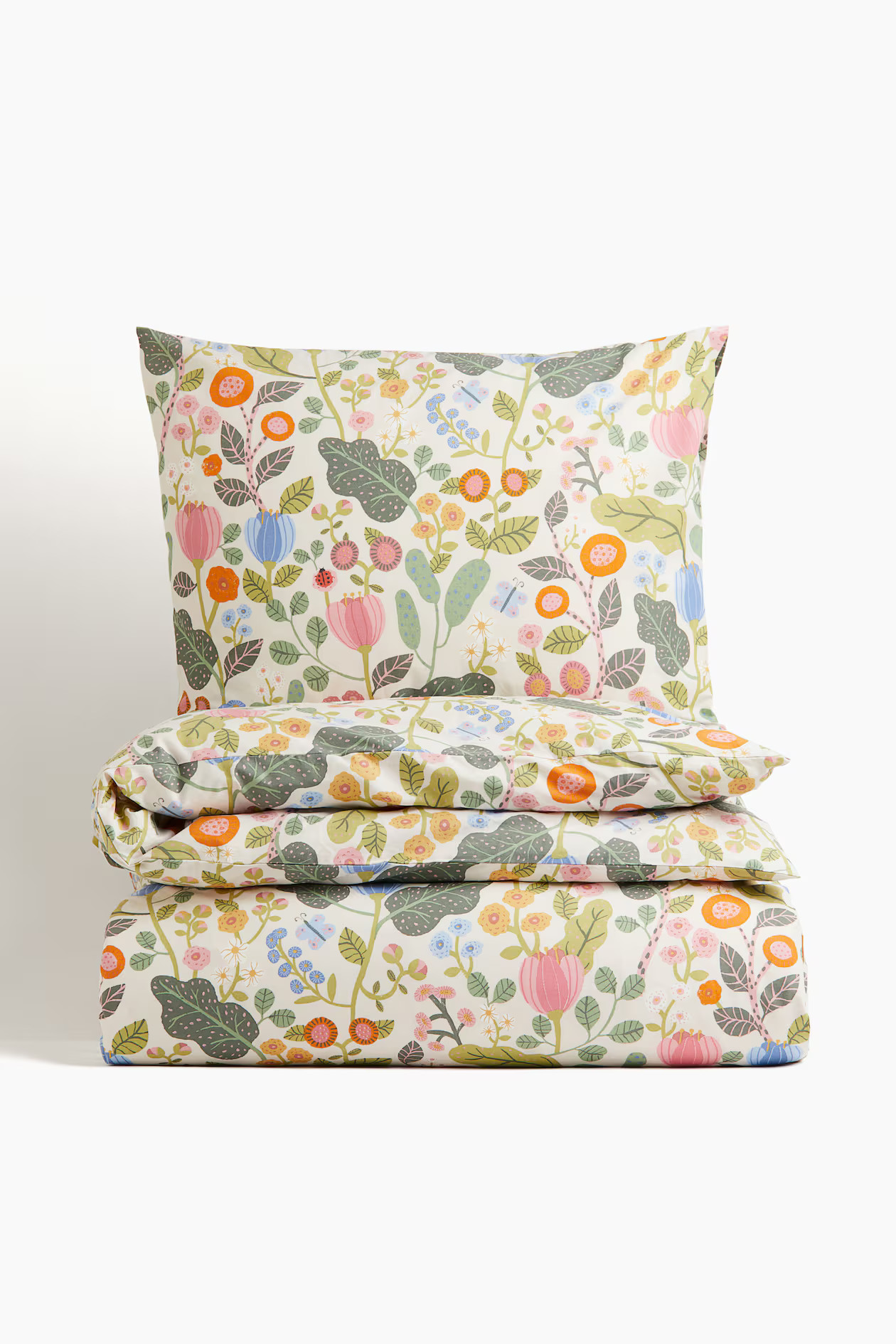 Patterned Twin Duvet Cover Set | H&M (US + CA)