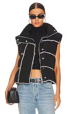 h:ours Adelaida Puffer Vest in Black from Revolve.com | Revolve Clothing (Global)