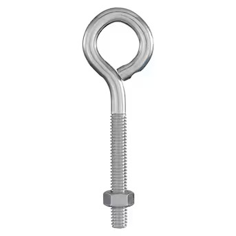 RELIABILT 5/16-in 5/16-in x 4-in Zinc-plated Interior/Exterior Coarse Thread Eye Bolt | Lowe's