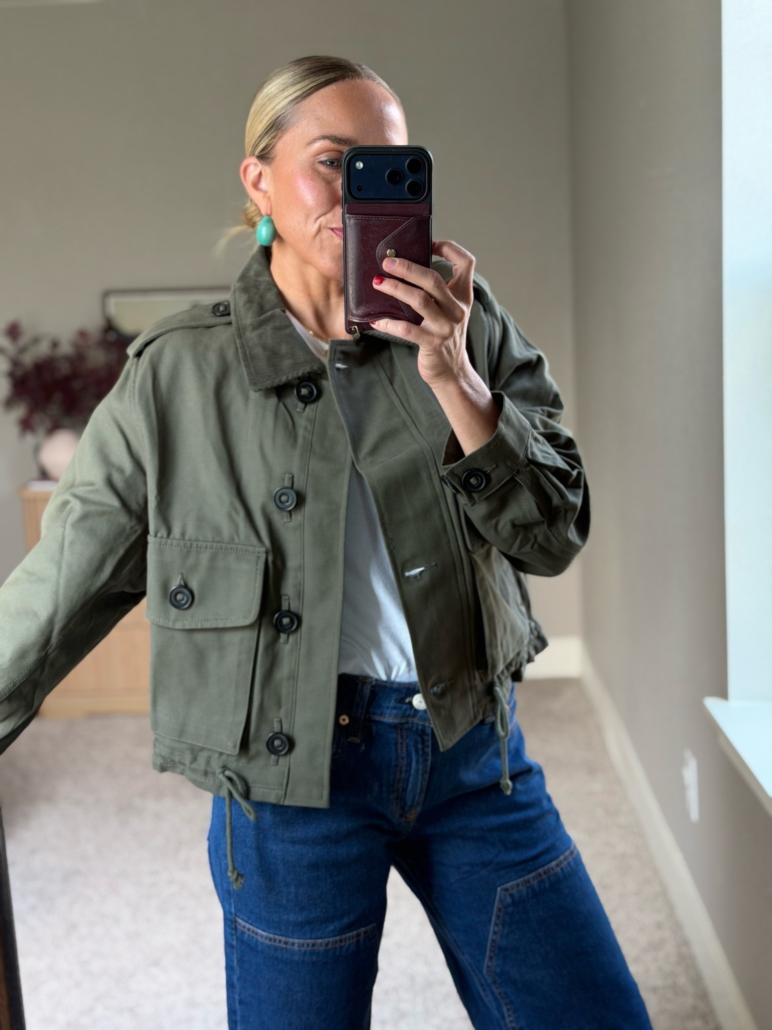 A closeup of the jacket! 

I am a size small top and 2 or 26 bottoms.

#LTKgrwm #LTKmomlife #LTKootd