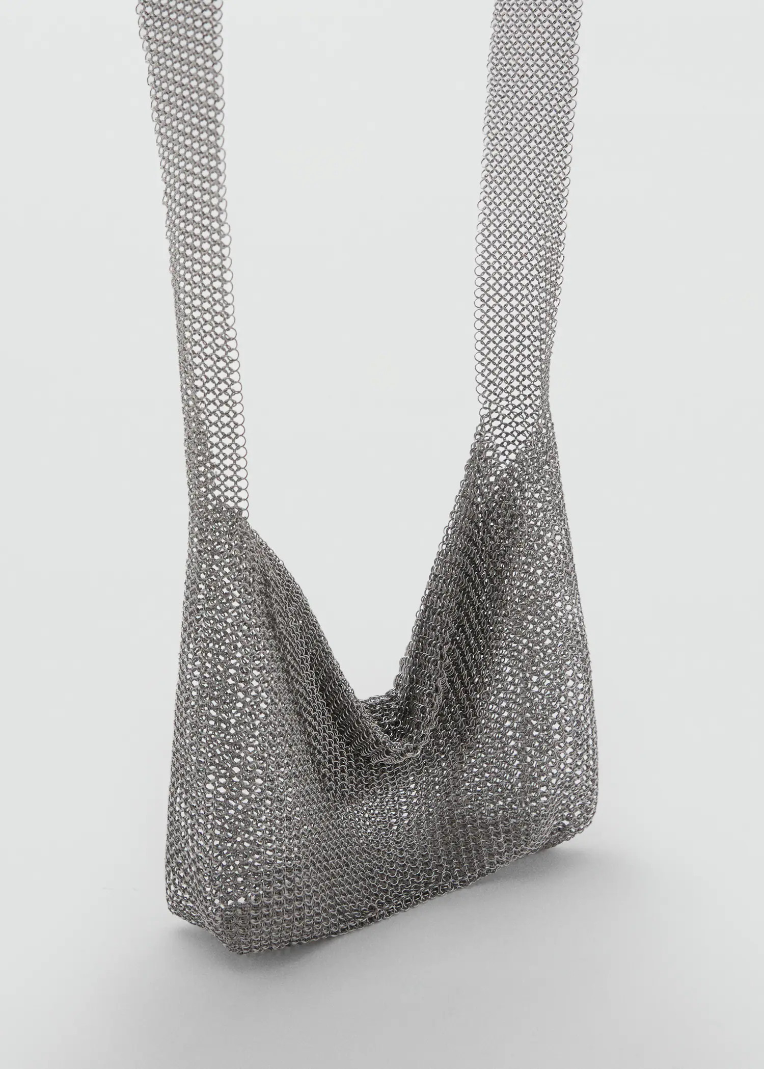 Metal mesh shoulder bag - Women | MANGO United Kingdom | MANGO (UK)