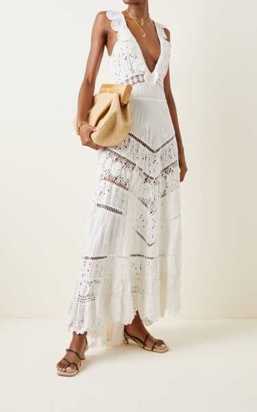 Hasina Crochet-Trimmed Cotton Gown | Moda Operandi (Global)