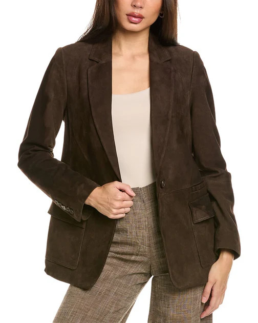 Kobi Halperin Brenna Suede Blazer | Shop Simon
