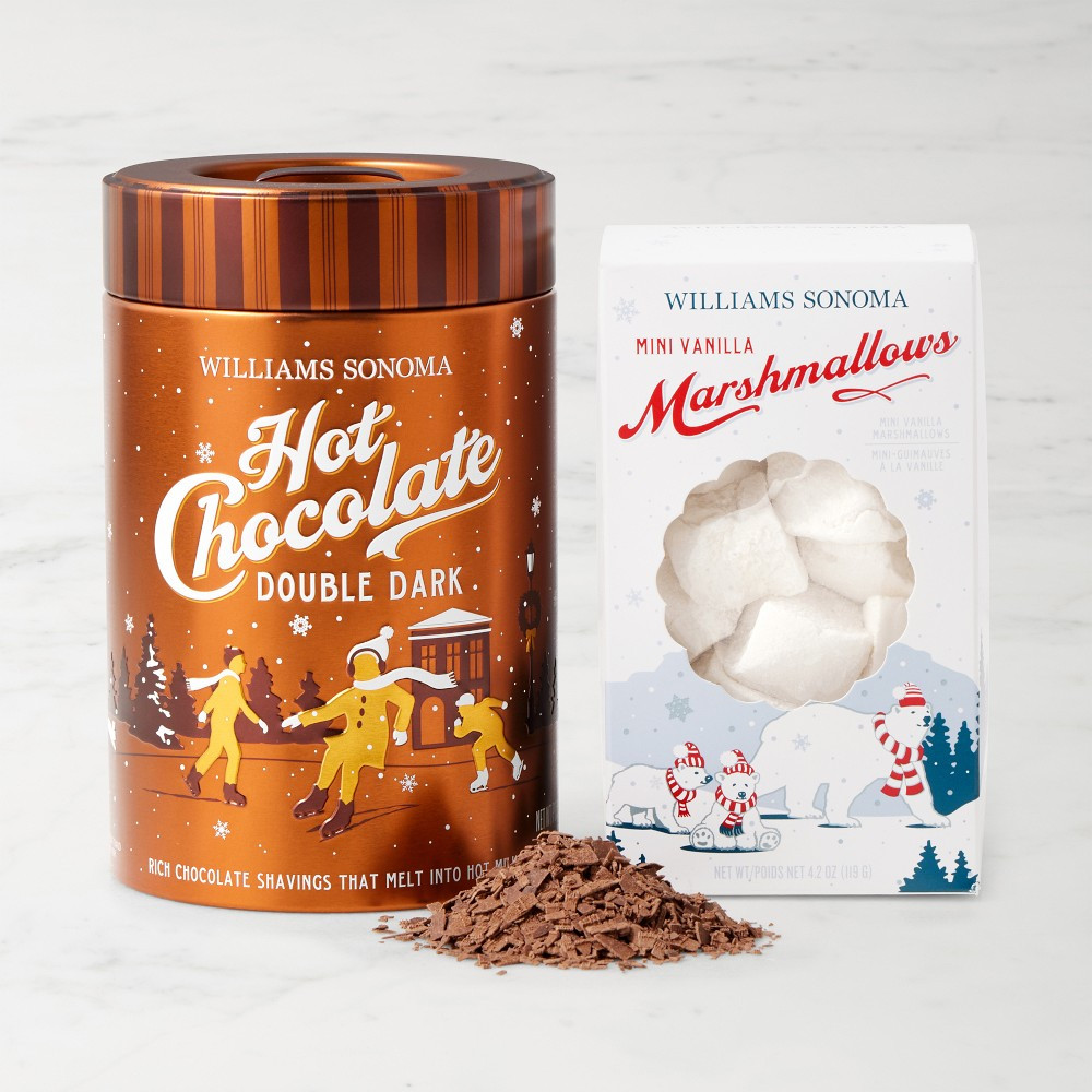 Williams Sonoma Double Dark Hot Chocolate &amp; Marshmallows | Williams-Sonoma