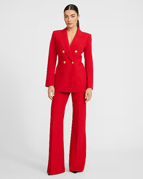 Editor Signature Stretch High Waisted Flare Trouser | Express