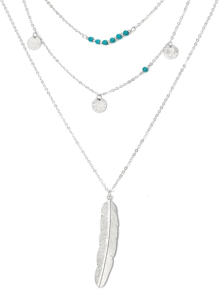 Suyi Exquisite Multilayer Necklace Womens Chain Necklace | Amazon (US)