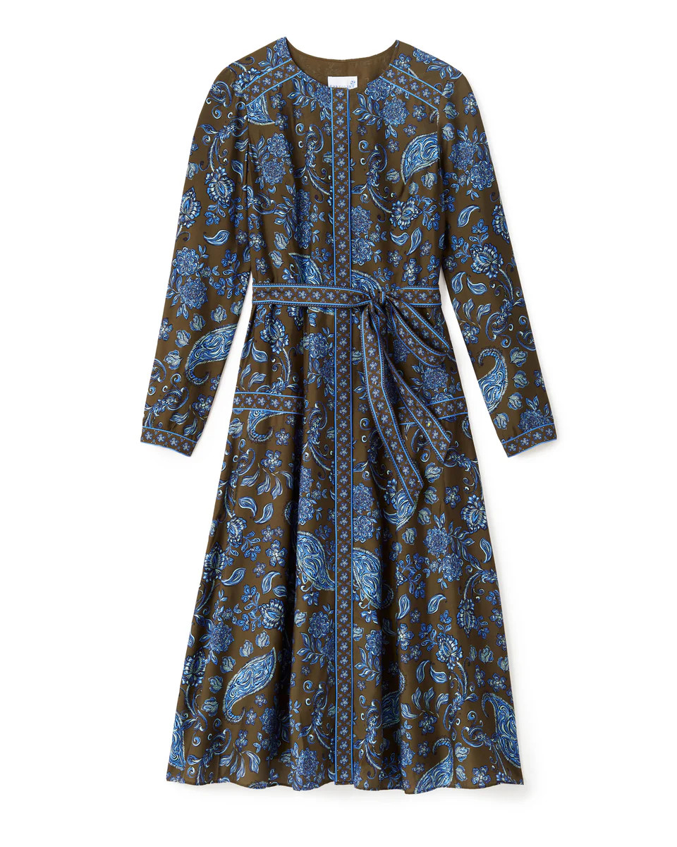 Helene Midi Dress-Cedar Hill Paisley | Cartolina