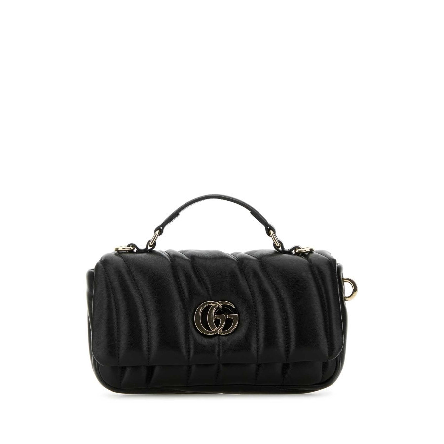 Gucci Black Leather Gg Milano Handbag | Jomashop.com & JomaDeals.com