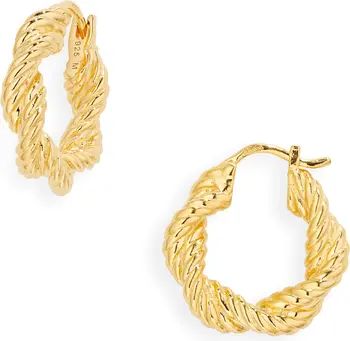 Marina 18K Gold Vermeil Twisted Hoop Earrings | Nordstrom