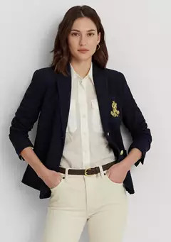 Lauren Ralph Lauren 	  Patch Jacquard Blazer | Belk