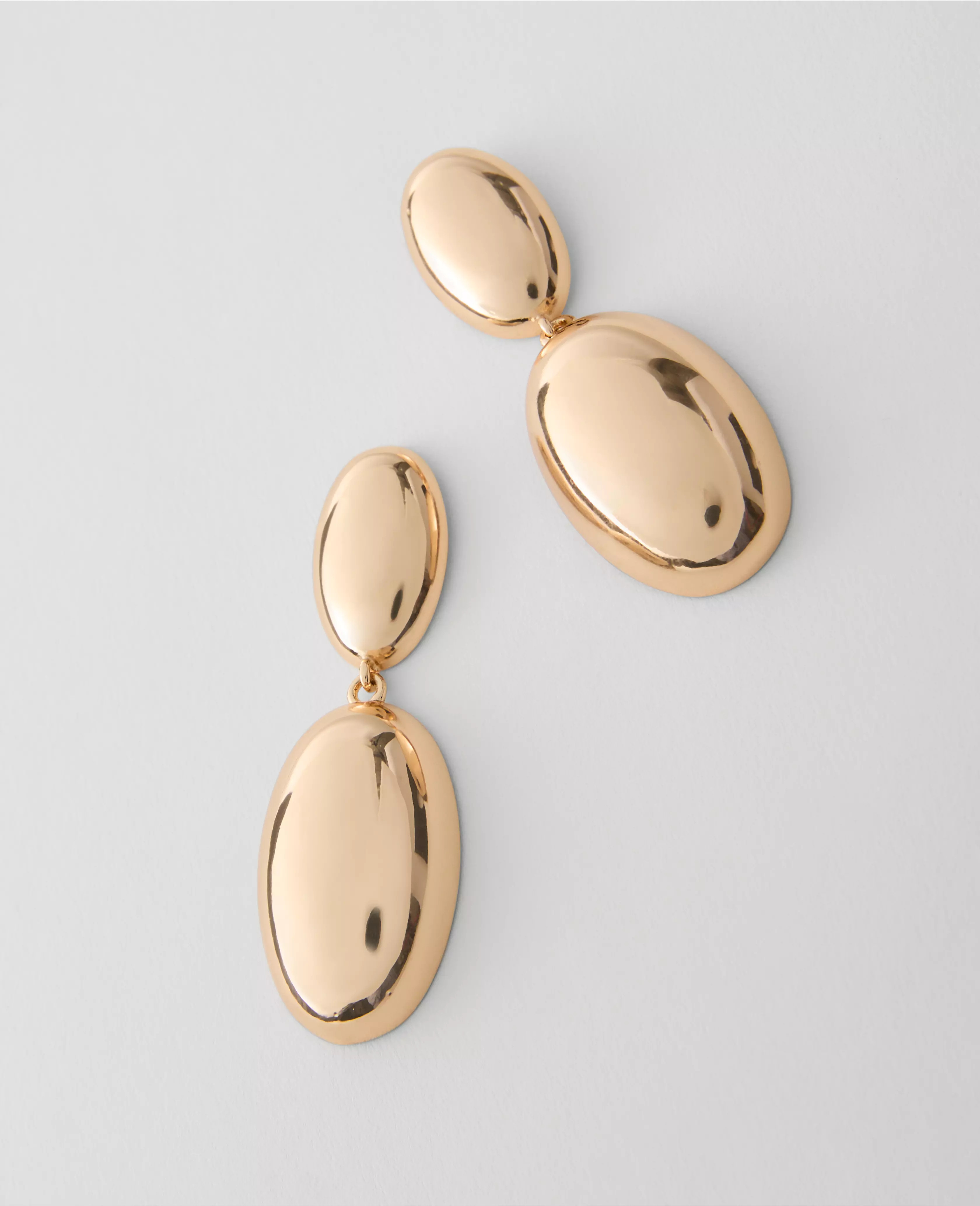 Double Oval Drop Earrings | Ann Taylor