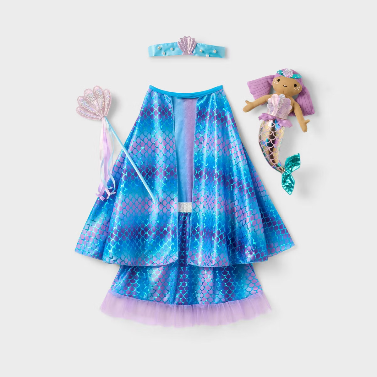 25.7" Mermaid Dress-Up 3 with Doll 5pc Set - Gigglescape™ | Target