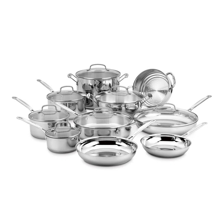 Cuisinart Chef's Classic 17 Piece Stainless Steel Cookware Set | Wayfair North America