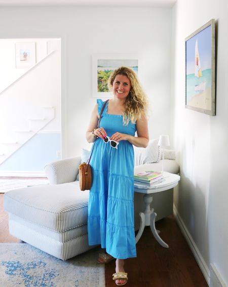 Omg you guys, I’m obsessed with this dress!! The color is obviously perfect but the fit is so good! I have nap dresses from several brands and this one from @onequince is so far my favorite! 

I’m wearing a size small and it just hits in all the right places - it’s slimming where it needs to be and I like where the shoulder straps hit. And honestly it’s snug enough not to stretch out too much but not too snug that it’s uncomfortable. It’s just the perfect summer dress and it’s under $70!!

Summer dress, shower dress, party outfit, Memorial Day, nap dress, maxi dress, Quince, classic style, preppy style, preppy 

#LTKSeasonal #LTKFindsUnder100 #LTKStyleTip