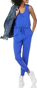 Amazon Essentials Women's Studio Terry Fleece Jumpsuit (Available in Plus Size) | Amazon (US)