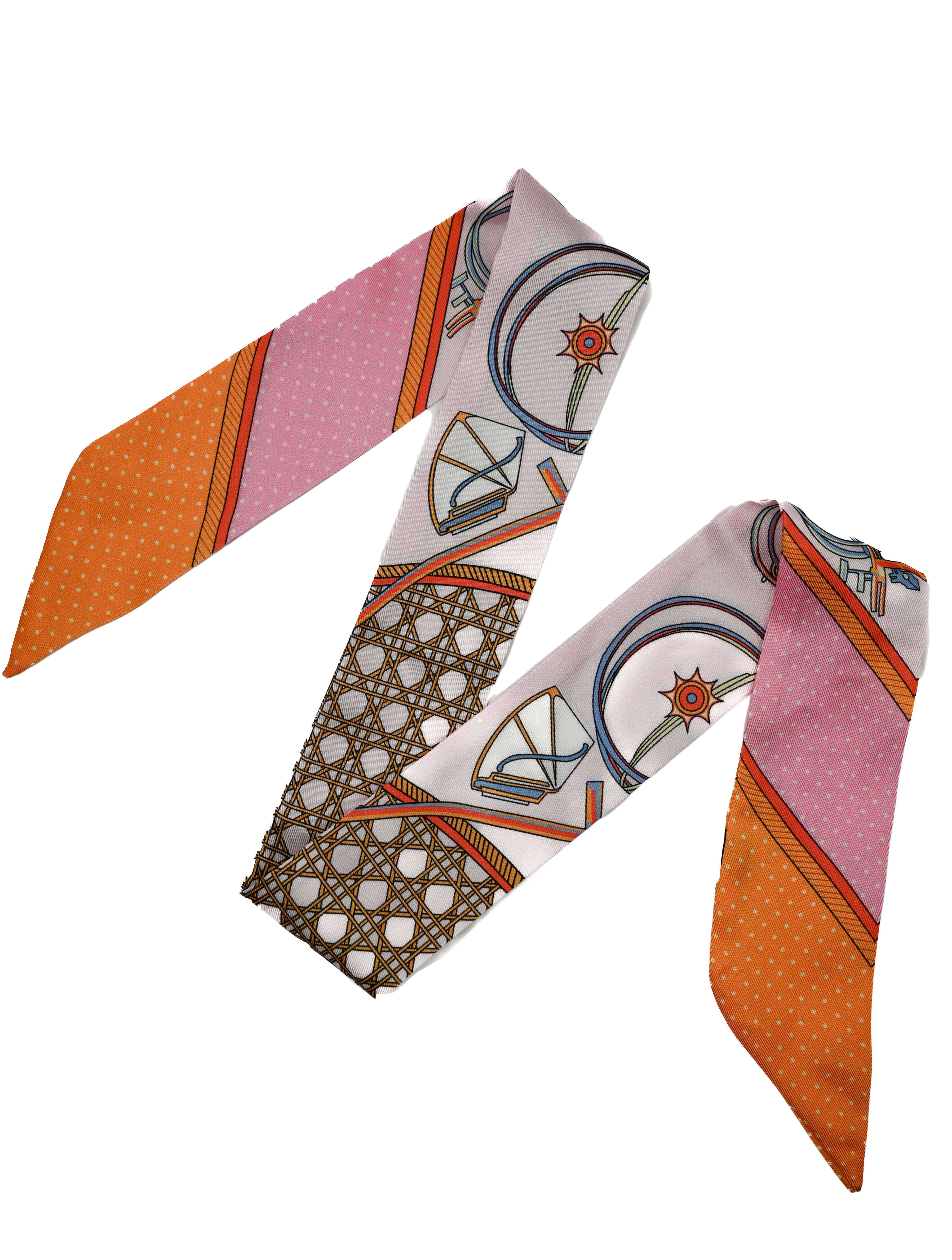 Patterned Lightweight Twilly Scarf | JAYNE