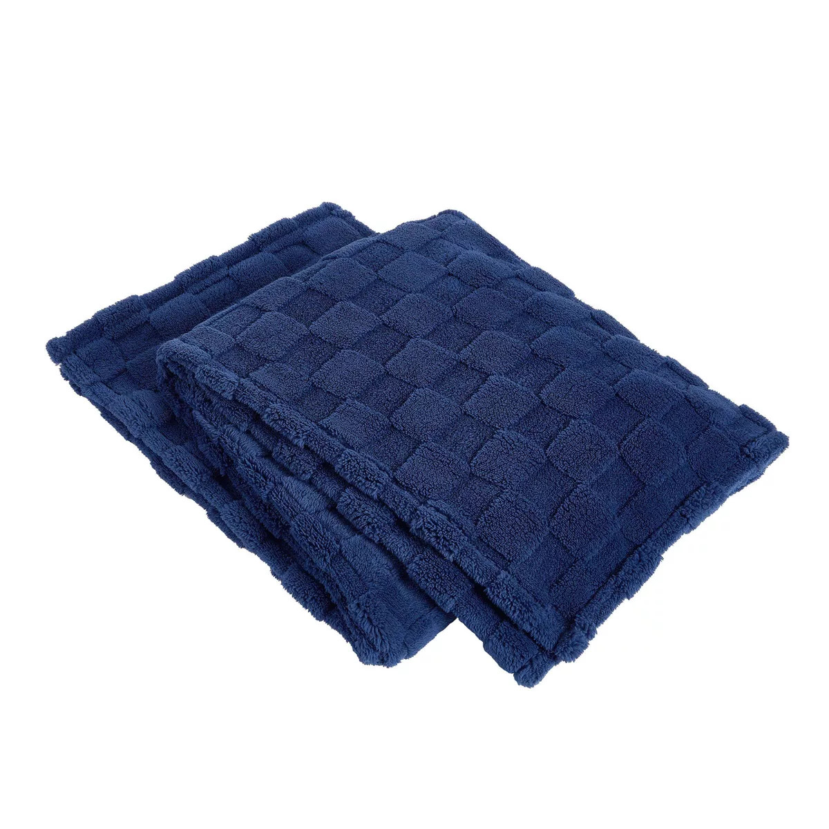 Teen Checkered Plush Throw Blanket Blue - Makers Collective | Target