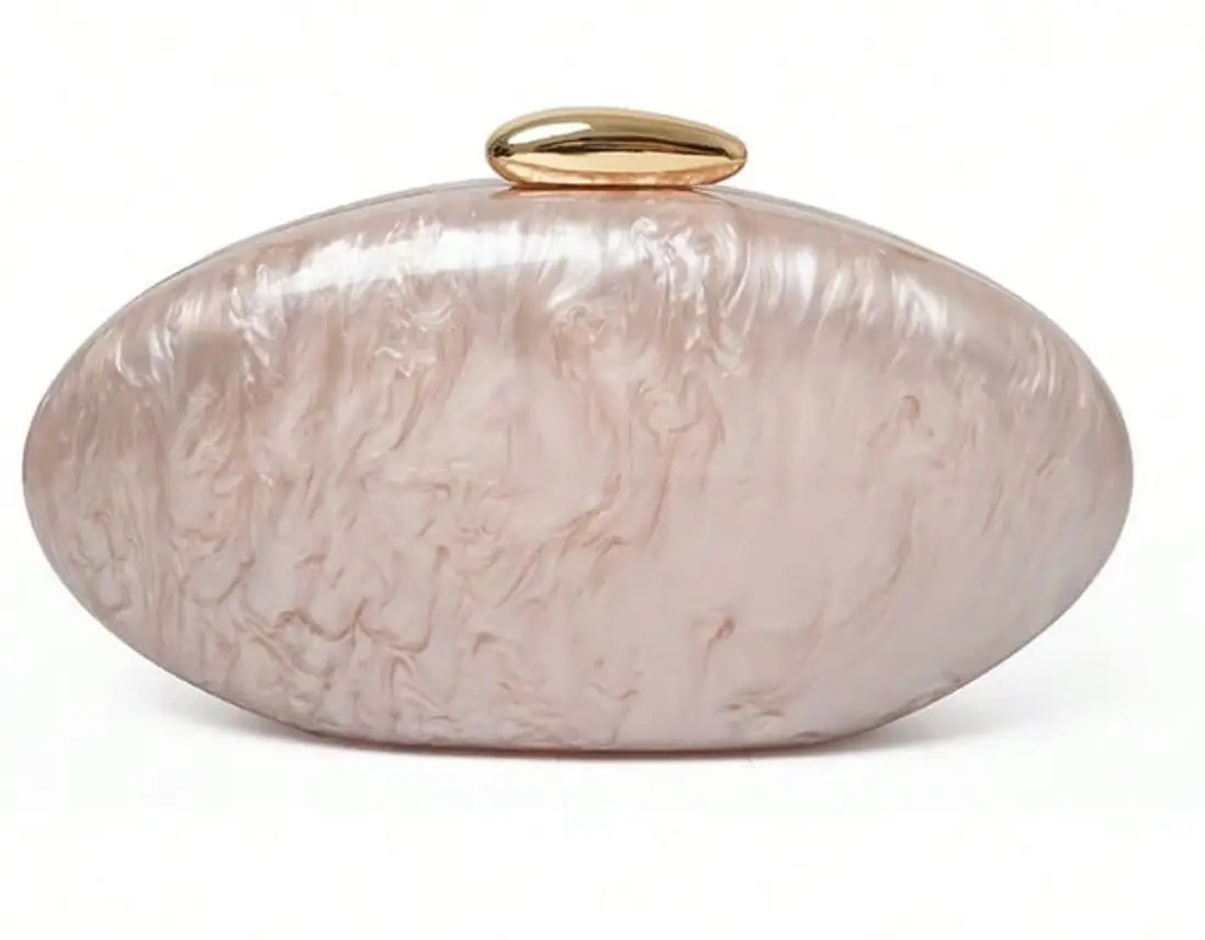 Pink AJVANI Evening Acrylic Wedding Bridal Prom Party Clutch Marble Effect Bag | Boohoo | Boohoo.com (UK & IE)