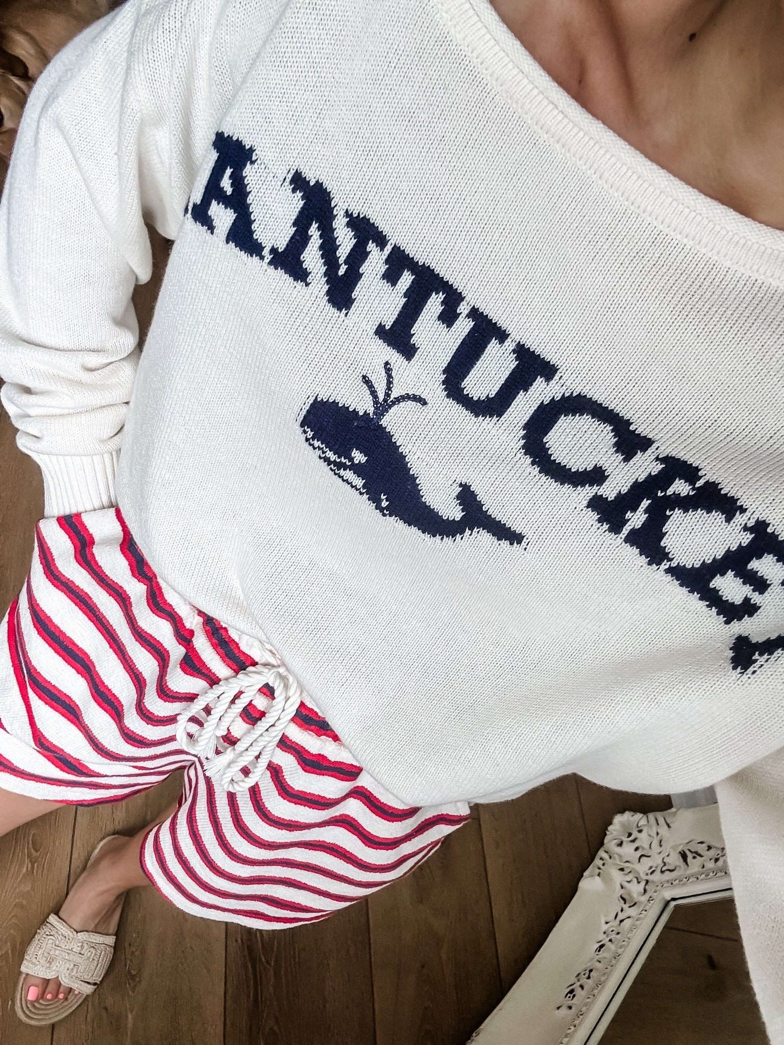 Small shorts. Small Summer sweater.

#LTKSaleAlert #LTKOver40