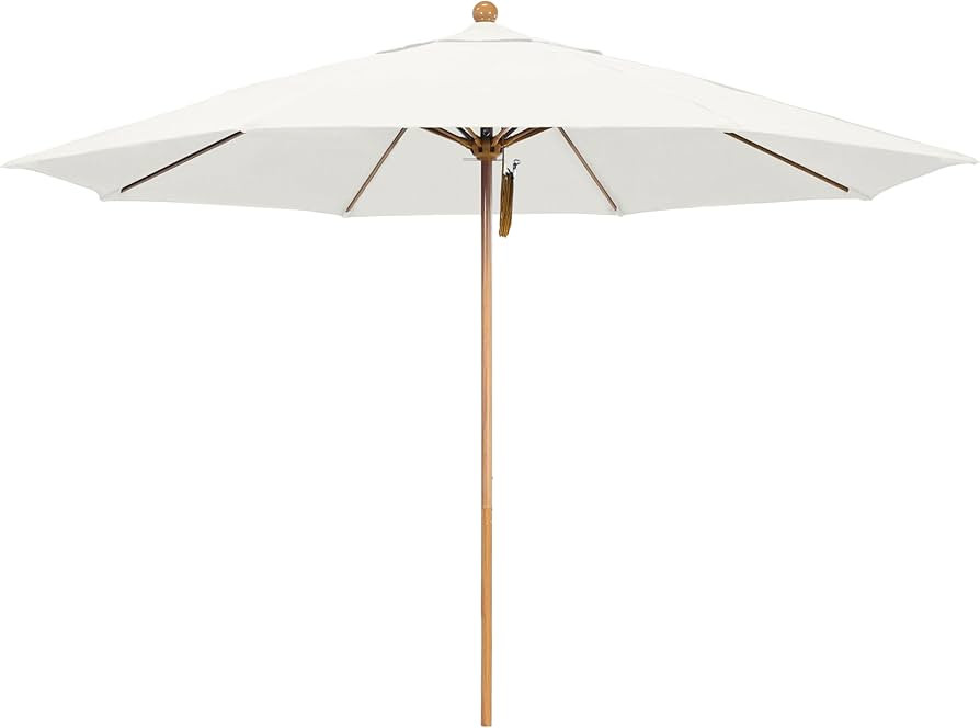 California Umbrella 11Ft Commercial Grade Market Umbrella, Pulley Lift, Aluminum/Fiberglass, 2mm ... | Amazon (US)