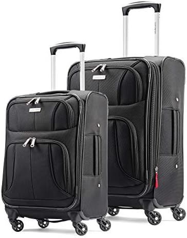 Samsonite Aspire Xlite Softside Expandable Luggage with Spinner Wheels, Black, 2-Piece Set (20/25... | Amazon (US)