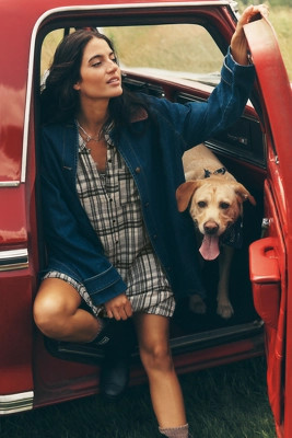 Maeve Denim Barn Coat | Anthropologie (US)