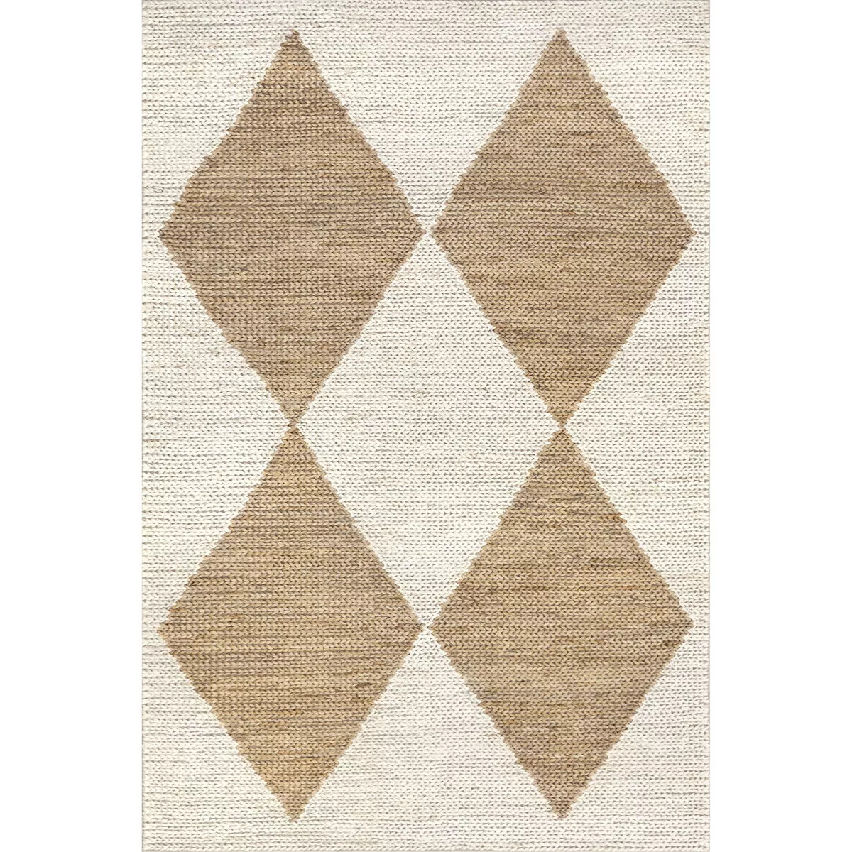 Nuloom Linnie Diamond 8x10 Jute Indoor Area Rug for Dining Room Rug Neutral Rug Living Room Rug K... | Target