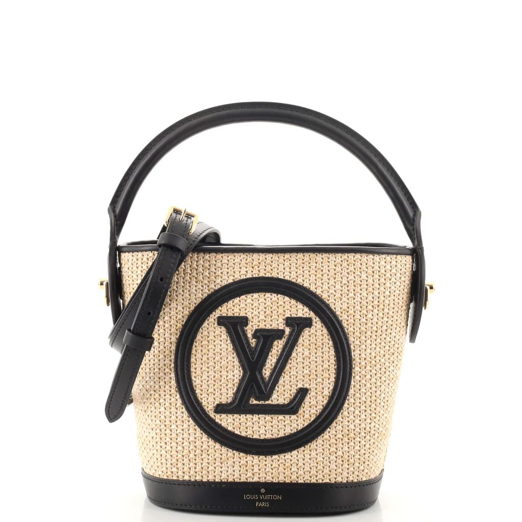 Petit Bucket Bag NM Raffia with Leather | Rebag