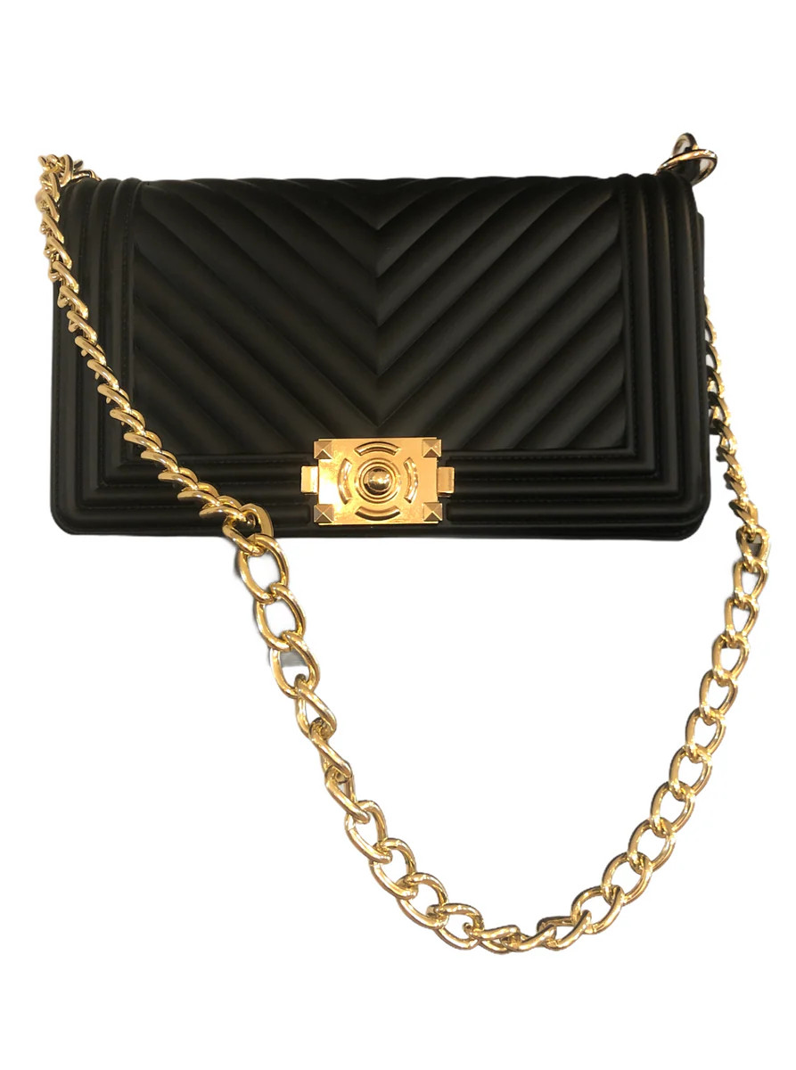 Cece Jelly Handbag-Black | Kell Parker