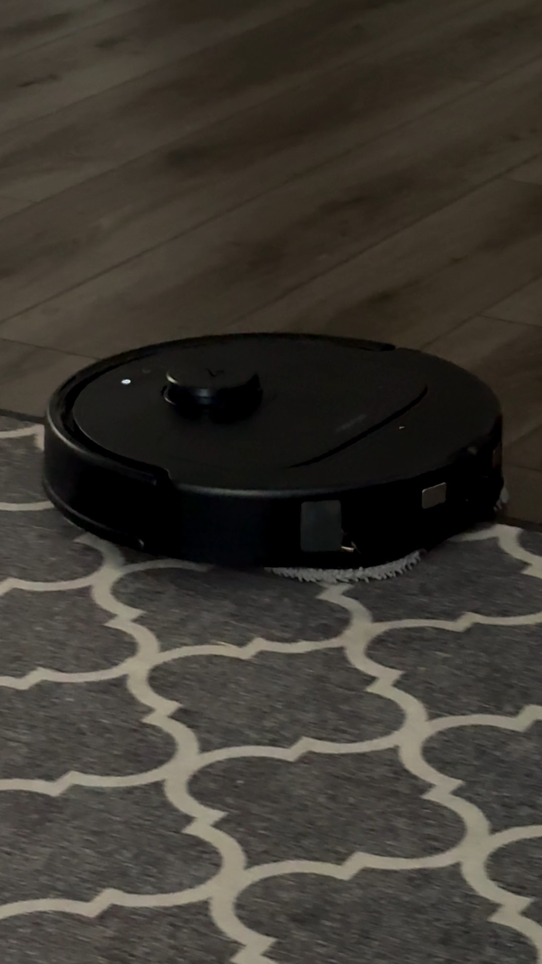 Vacuums and mops at the same time. Detects rugs versus floors. Is Bluetooth enabled so you can click to clean at any time of the day. It cleans itself.

#LTKHome #LTKmorningroutine #LTKmomlife