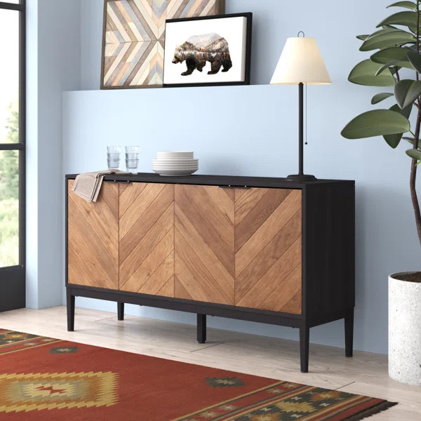 Whetsel 55" Wide 4 Door Sideboard | Wayfair North America
