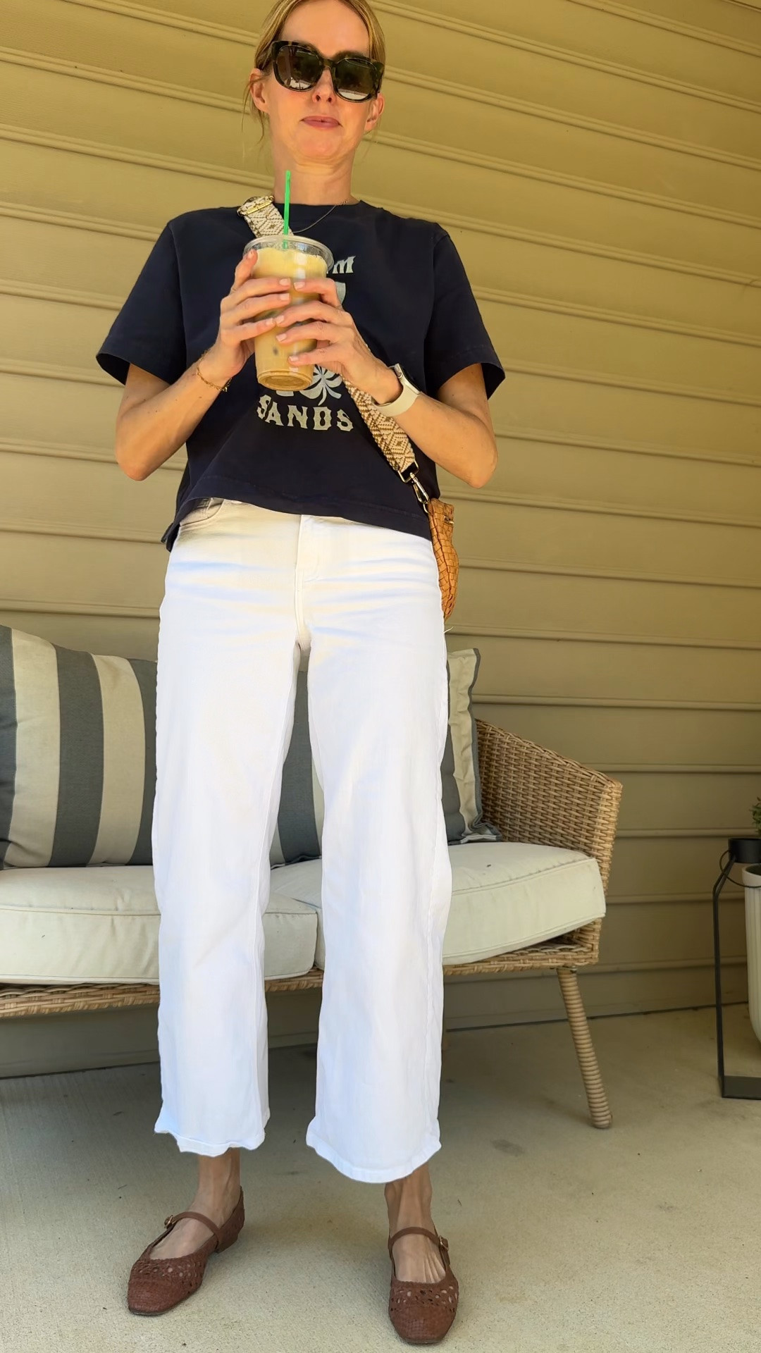 Quick coffee run! 
Outfit of the day
Summer outfit
Summer capsule

#LTKootd #LTKOver40 #LTKgrwm