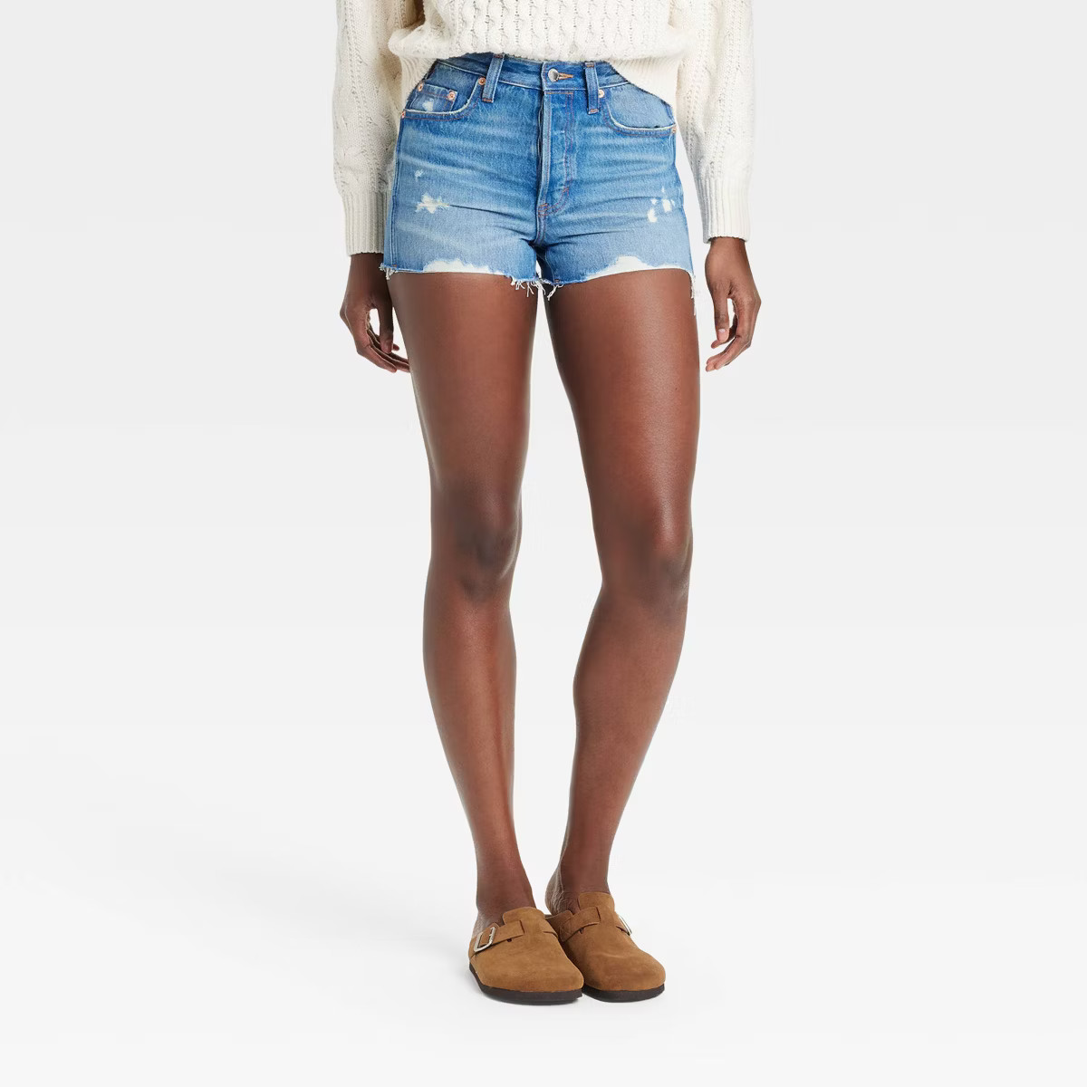 Women's High-Rise Cut-Off Mini Jean Shorts - Universal Thread™ | Target