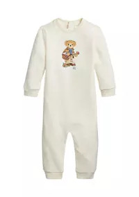 Baby Boys Polo Bear Fleece Coverall | Belk
