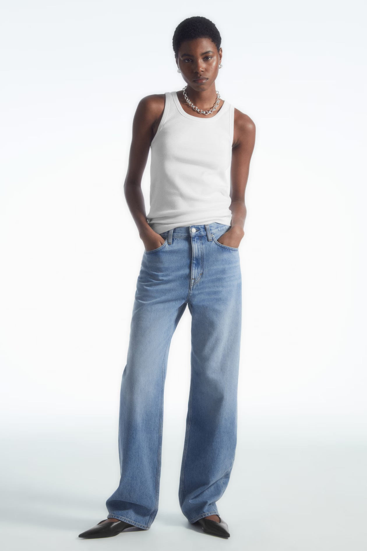 JEAN DROIT COLUMN - BLEU CIEL | COS (EU)