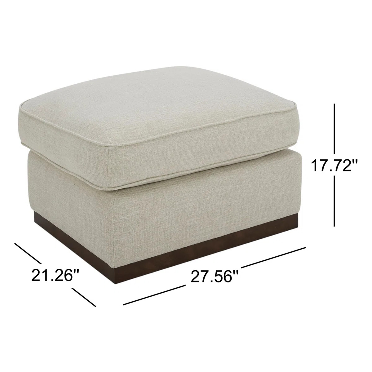 Bobbi 27.56'' Upholstered Ottoman | Wayfair North America