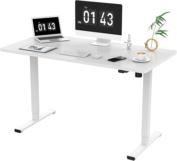 Electric Standing Desk 40 x 24 Inches, Height Adjustable Stand Up Desk w/2-Button Controller, Sma... | Amazon (US)
