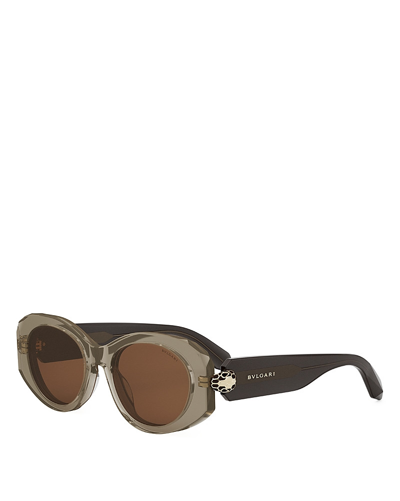 Bvlgari Serpenti Oval Sunglasses, 52mm | Bloomingdale's (US)