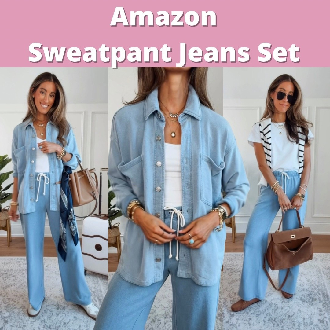 Scroll to shop. Amazon Sweatpant Travel Set - wearing a xsmall. Follow for more.

#LTKootd #LTKTravel #LTKmomlife