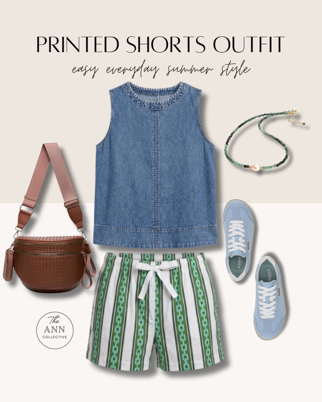 Printed shorts are an easy way to add color and personality to your wardrobe. I love pairing them with a simple denim top and comfortable sneakers for an effortless outfit that’s perfect all summer long.

#LTKootd