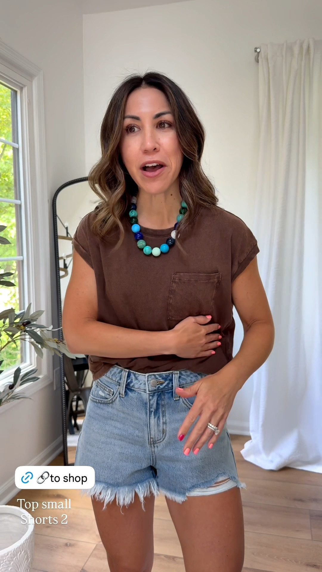 Small tee. Denim shorts 2. Target style.

#LTKSaleAlert #LTKOver40