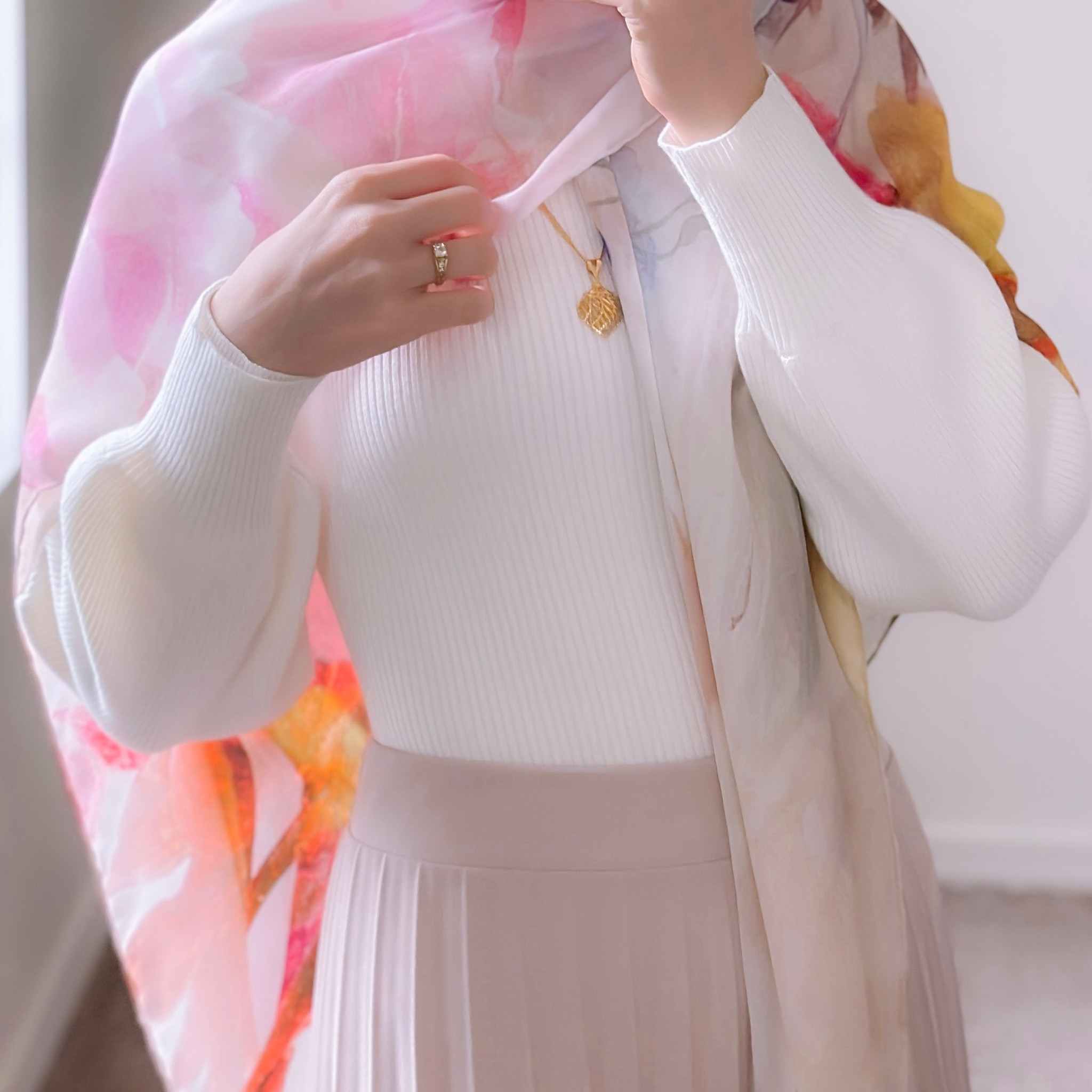 This beautiful top is a bodysuit which is my personal preference when it comes to matching it with skirts. It’s so soft and cute 🥹🤍
Two things though: it’s not high neck, and wouldn’t be able to wear it with a satin skirt or anything that needs seamless layering 

#LTKstyletip #LTKfindsunder50
