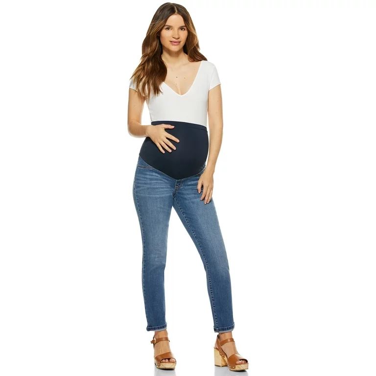 Sofia Jeans by Sofia Vergara Women's Maternity Bagi Jeans with Full Belly Band | Walmart (US)