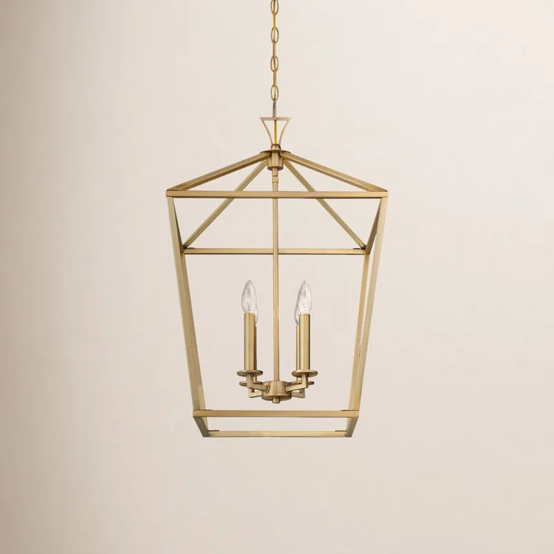 Hastings 4-Light Dimmable Geometric Lantern Chandelier | Wayfair North America