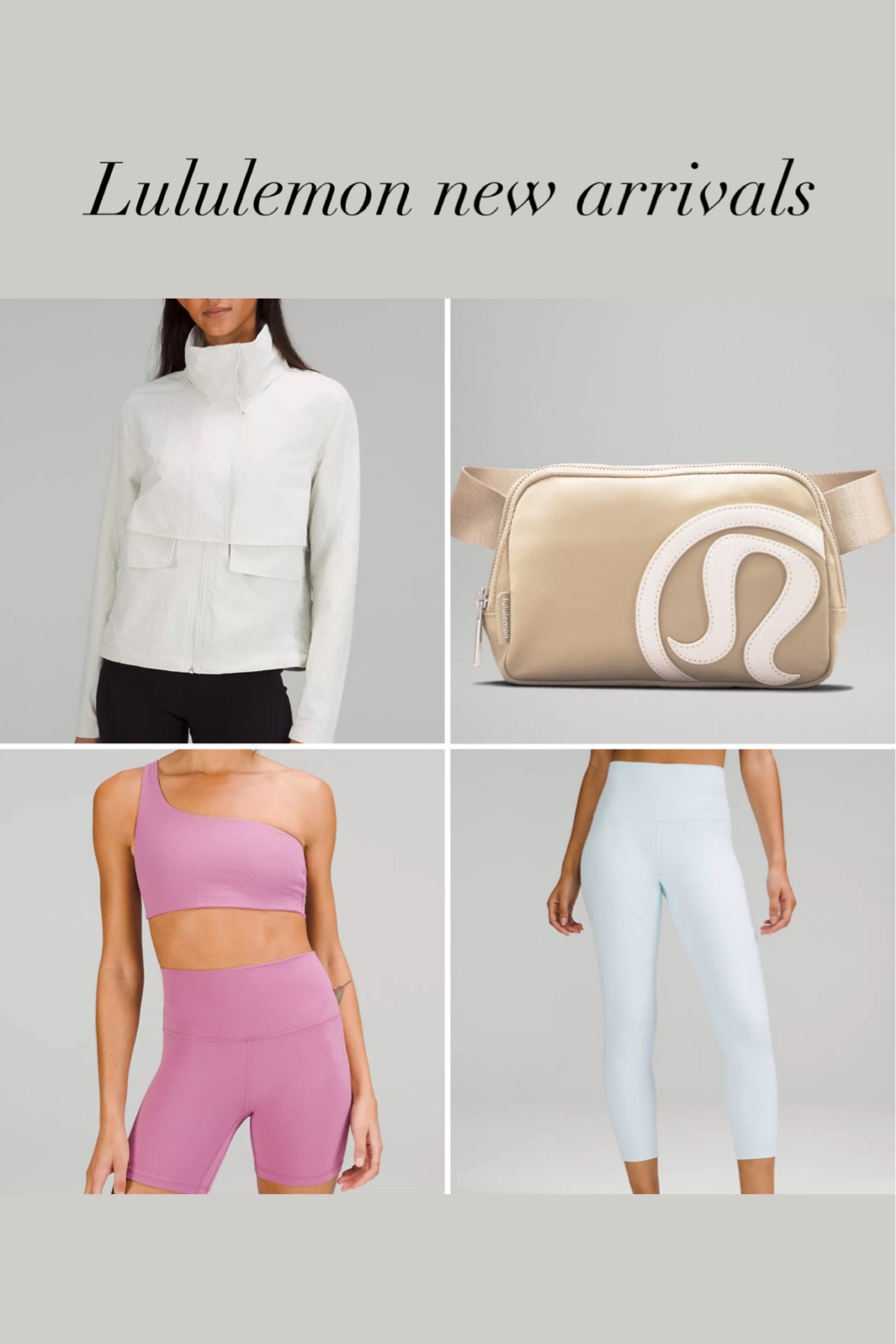 Lululemon, activewear, active jacket, belt bag, spring outfit, leggings, sports bra 

#LTKfit #LTKFind