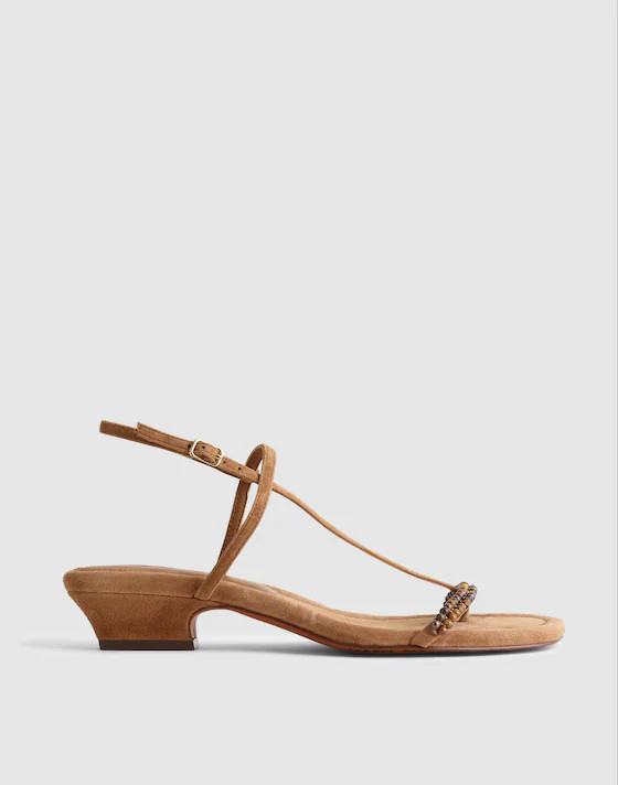 The Maycie Asymmetric T-Strap Sandal | Madewell