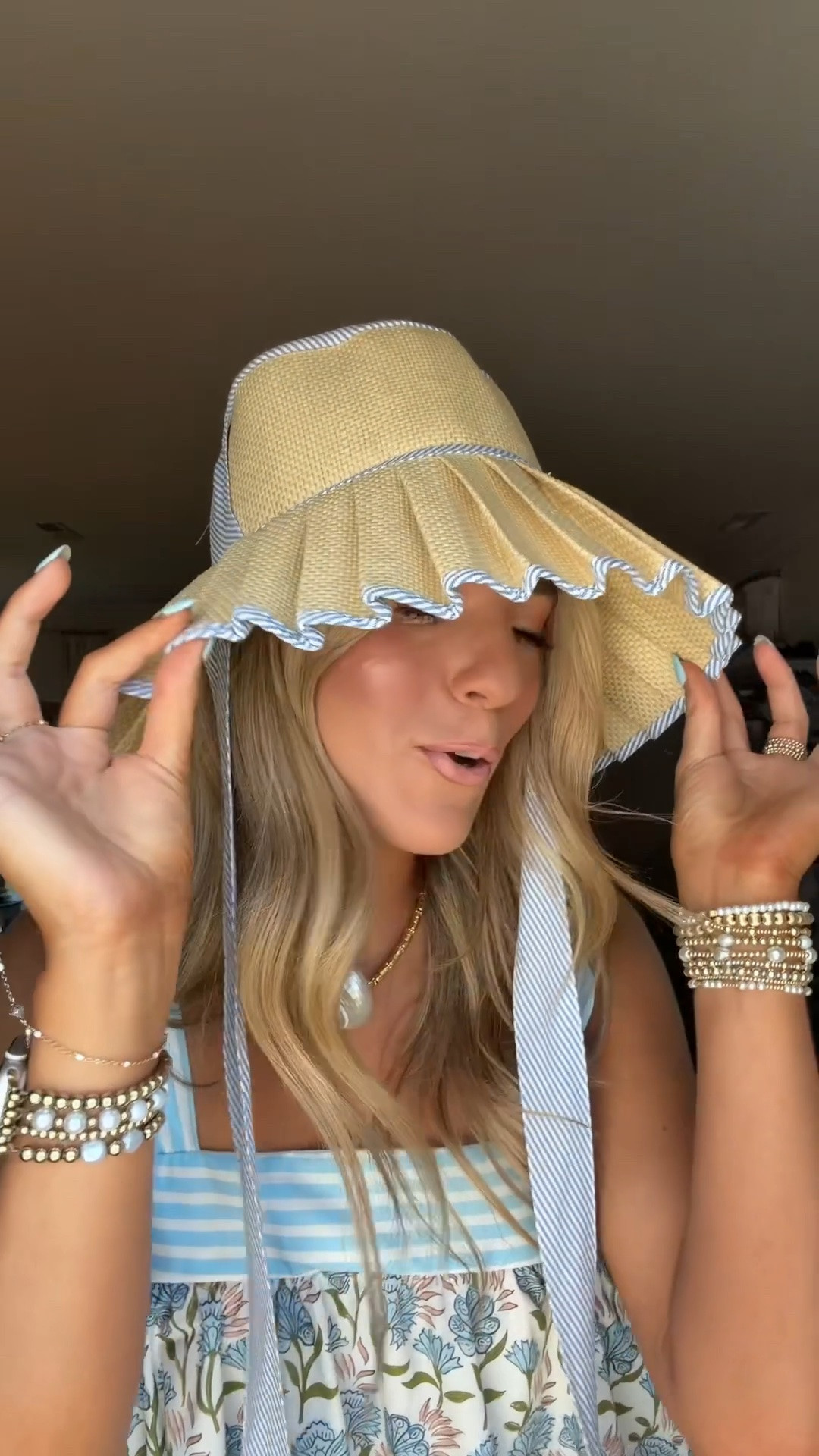 EEEEK so excited I finally found a good affordable alternative! Love love love the designer but couldn't justify replacing it for $200🥲
I wear a large in straw hats typically and this one is just one size fits most- it was a little snug but that's because my head is deceivingly big 🤣
it also folds up super nicely like a burrito so you can carry it on vacation!
#coastalgranddaughterr #grandmillenial #SummerFashion #boujeeonabudet #lampshadehat

#LTKTravel #LTKSwim #LTKSeasonal